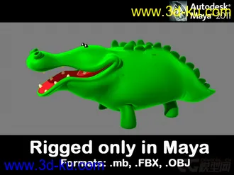 3D打印模型鳄鱼鳄鱼鳄鱼的图片