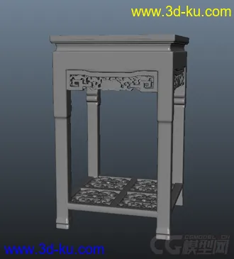 3D打印模型东方古代室内装饰maya文件的图片