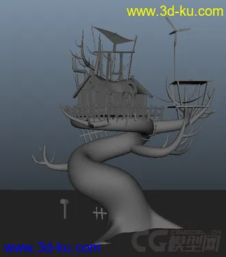 3D打印模型树屋的图片