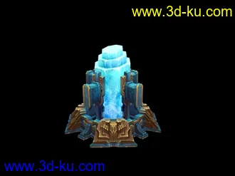 3D打印模型手绘水晶柱的图片