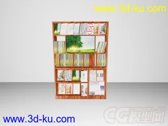 3D打印模型电子书架的图片