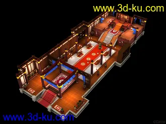 3D打印模型室内房子的图片