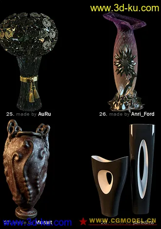 高精度装饰品模型合集-造型很好看（申精）的图片