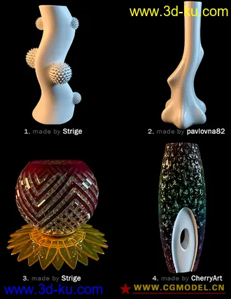 高精度装饰品模型合集-造型很好看（申精）的图片