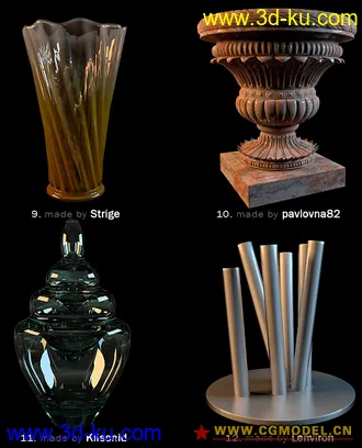 高精度装饰品模型合集-造型很好看（申精）的图片