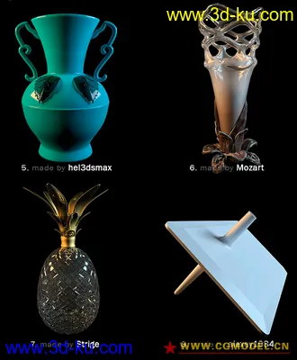 高精度装饰品模型合集-造型很好看（申精）的图片