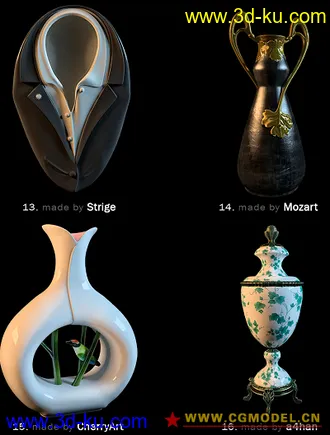 高精度装饰品模型合集-造型很好看（申精）的图片