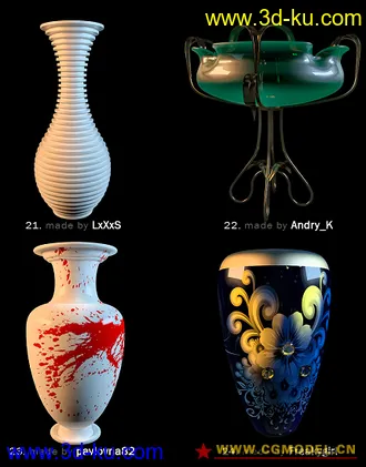 高精度装饰品模型合集-造型很好看（申精）的图片