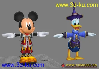 3D打印模型米老鼠和唐老鸭的图片