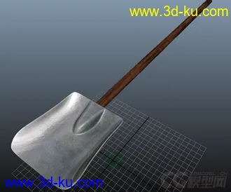 3D打印模型铁锨 maya的图片