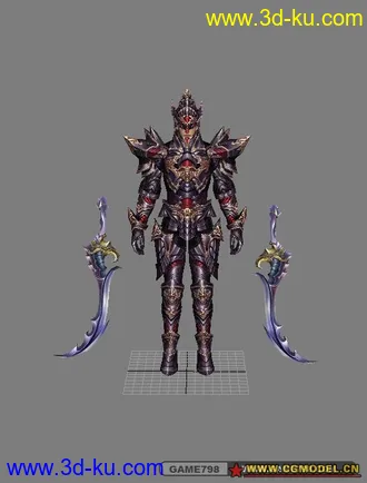 3D打印模型带武器的神泣角色的图片