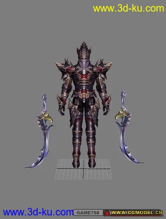 3D打印模型带武器的神泣角色的图片