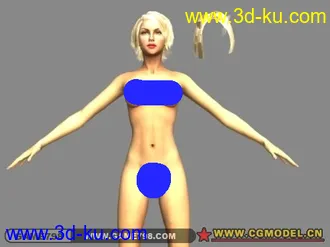 3D打印模型商业H游戏中高模MM！带高清贴图的图片