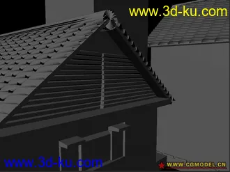 3D打印模型同学做的一个房子的图片