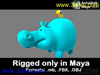 3D打印模型河马河马河马河马的图片