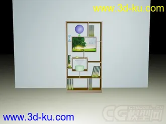 3D打印模型创意书架，电子书架的图片