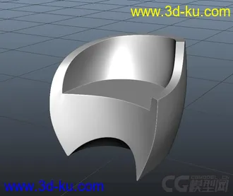 3D打印模型一把异形椅子的图片