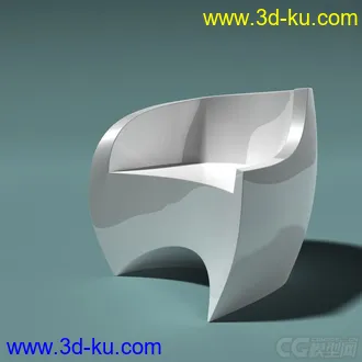 3D打印模型一把异形椅子的图片