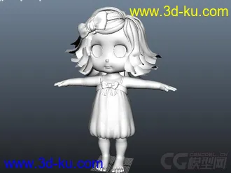 3D打印模型小女孩的图片