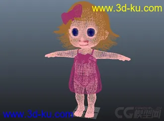 3D打印模型小女孩的图片