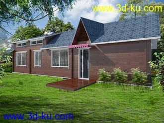 3D打印模型苏州某度假村木屋的图片