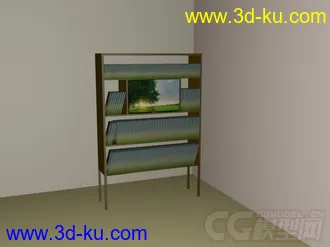 3D打印模型电子书架的图片