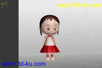 3D打印模型卡哇伊的小女孩的图片