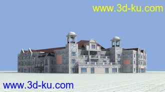 3D打印模型欧式会所的图片