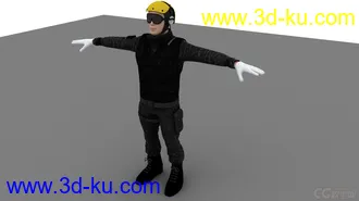 3D打印模型maya男人有材质有动画的图片