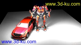 3D打印模型现代变形金刚（附赠现代车模）的图片