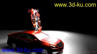 3D打印模型现代变形金刚（附赠现代车模）的图片