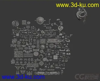 3D打印模型很实用的一组花纹合集的图片