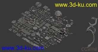 3D打印模型很实用的一组花纹合集的图片