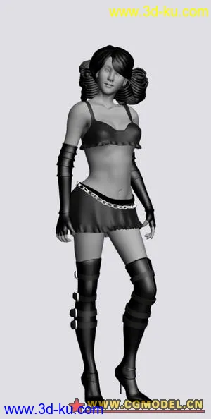 3D打印模型游戏中的美女的图片