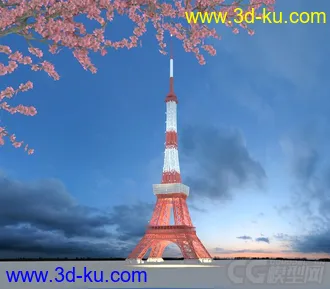 3D打印模型日本东京塔的图片