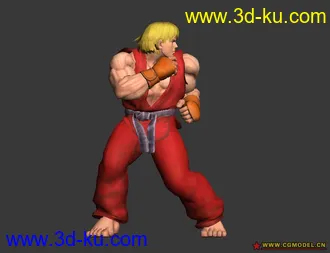 3D打印模型街头霸王4—ken的图片