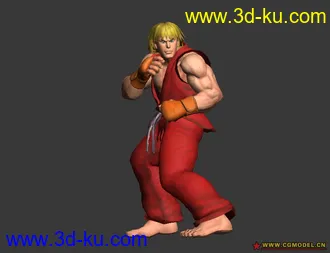 3D打印模型街头霸王4—ken的图片