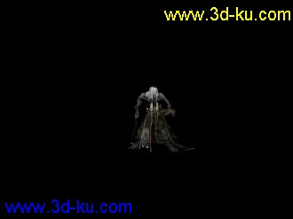 地狱系列之地狱鬼魂骷髅法师透明模型，带贴图动作源文件的图片