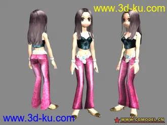 分享一个AU的经典女模型的图片