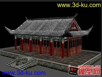 3D打印模型一个古建筑的图片