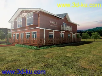 3D打印模型苏州某度假村木屋初步设计的图片