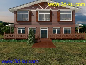 3D打印模型苏州某度假村木屋初步设计的图片