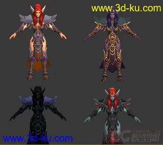 3D打印模型魔兽世界里多个贴图的泰兰德，你值得拥有的图片