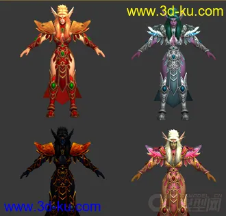 3D打印模型魔兽世界里多个贴图的泰兰德，你值得拥有的图片