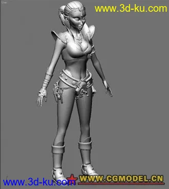 3D打印模型一个经典的女战士的图片