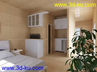 3D打印模型苏州某集团木屋样板房室内的图片