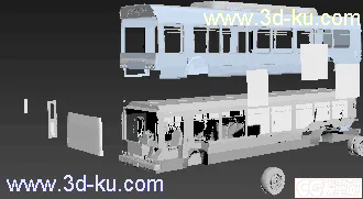 3D打印模型GTA5 公交车裸模 零件可拆的图片