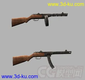 [全套军事模型]二战枪支系列独立分包Obj+贴图的图片