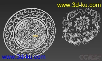 3D打印模型花纹的图片
