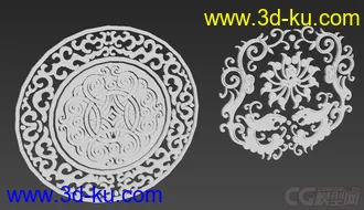 3D打印模型花纹的图片